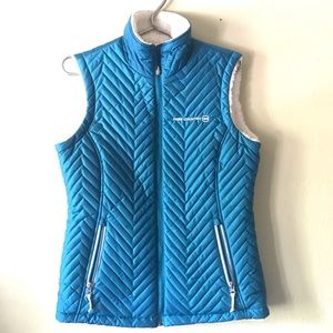 Free country ladies teal reversible winter vest